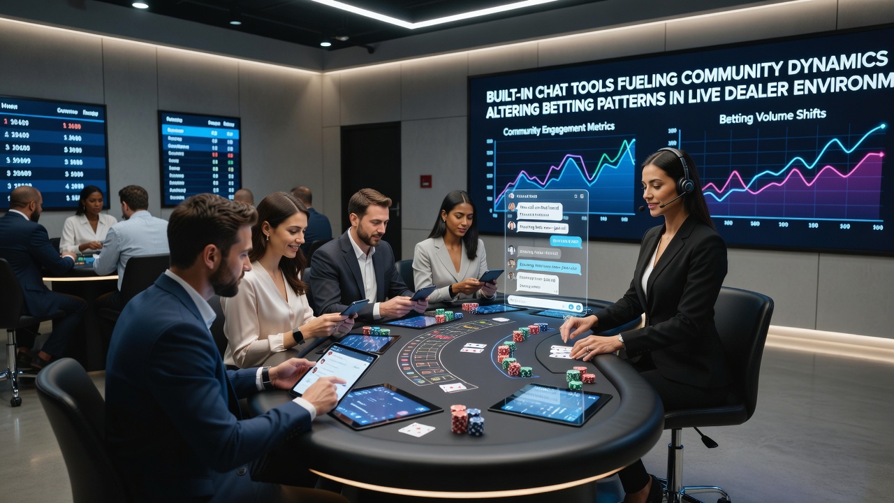 Spieler in einer Live-Dealer-Session nutzen den Chat für Austausch und Tipps