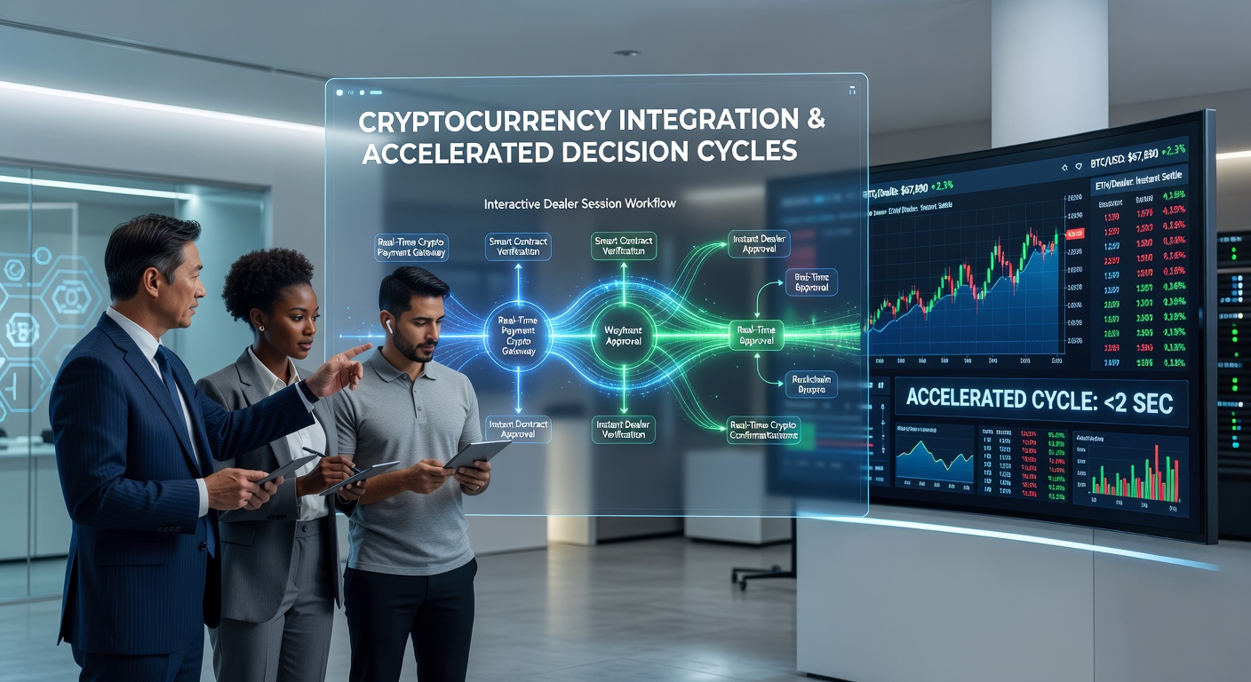 Live-Dealer-Session auf Smartphone mit Kryptowährungsoptionen