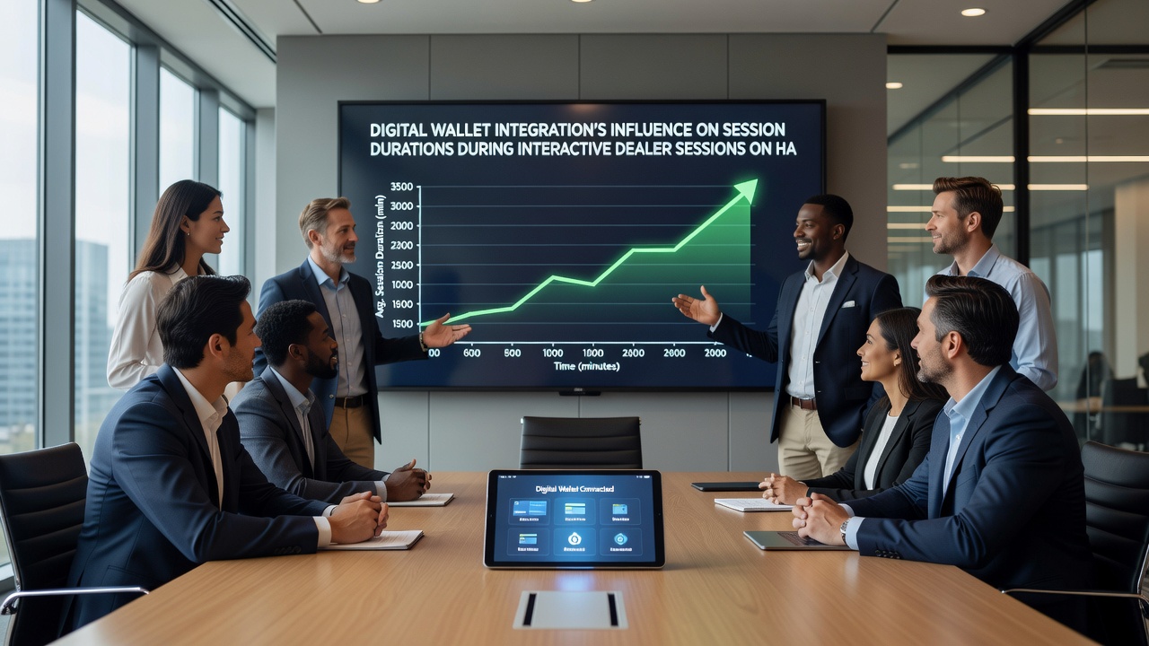 Vergleich der Session-Dauer mit und ohne Wallet-Integration auf Handhelds