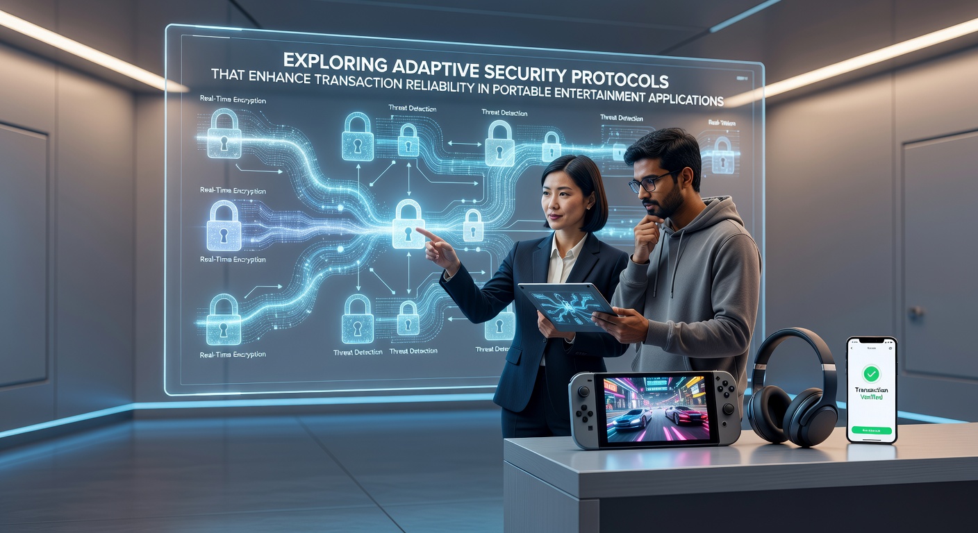 Darstellung adaptiver Sicherheitsprotokolle in mobilen Unterhaltungsanwendungen mit Fokus auf Transaktionssicherheit
