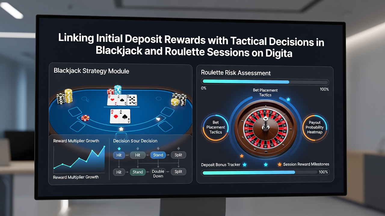 Roulette-Rad und Blackjack-Tisch auf mobiler Oberfläche mit markierten Einsatzmustern und Bonus-Tracking-Elementen