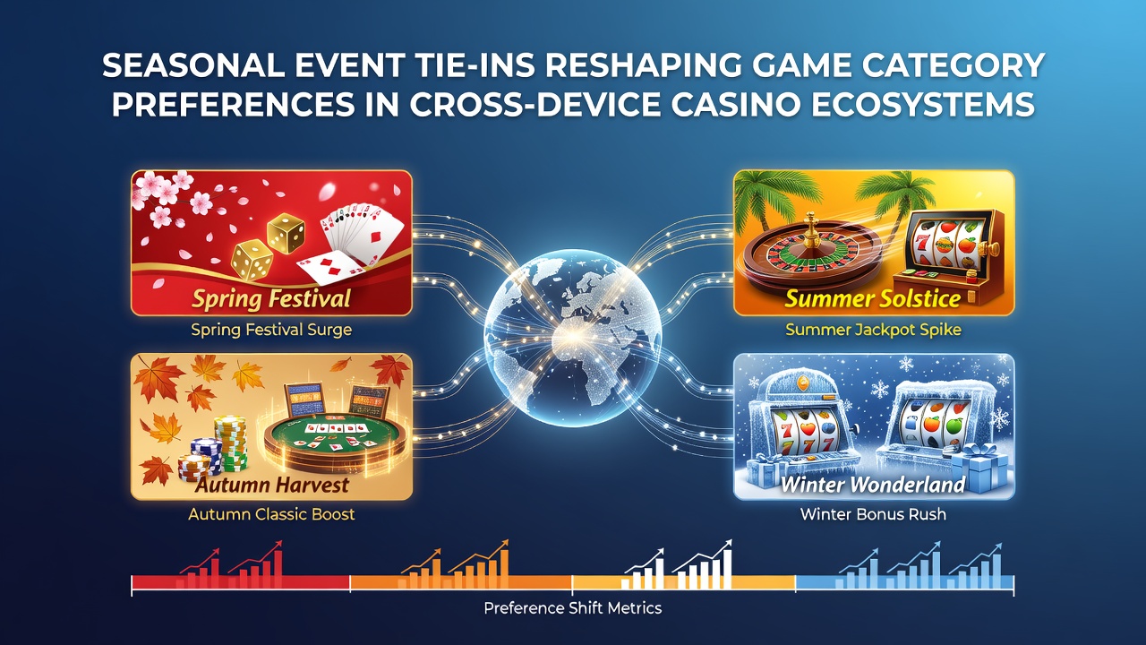 Saisonale Events beeinflussen Casino-Spielpräferenzen über mobile und Desktop-Geräte hinweg