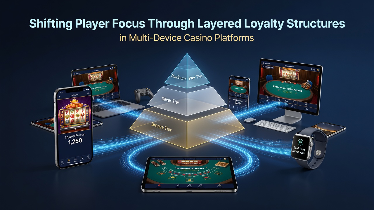 Darstellung von Loyalitätstiers und Gerätewechseln in Casino-Apps